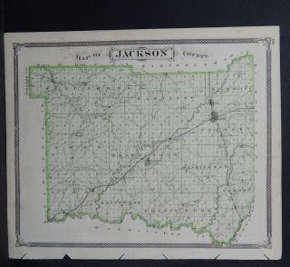 Indiana Maps,  1876 Jackson County N2 34
