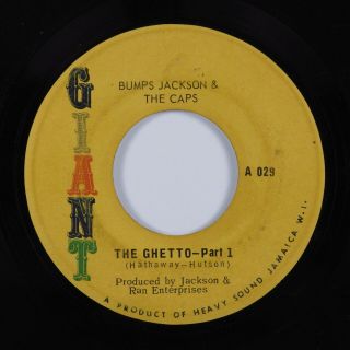 Islands Soul Funk 45 Bumps Jackson & The Caps The Ghetto Giant Jamaica Hear