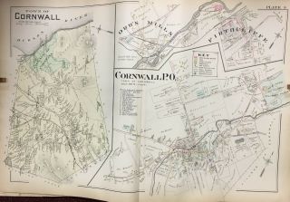 1903 Orange County Ny Cornwall York Military Academy Plat Atlas Map