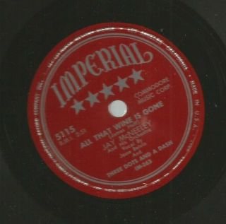 Jump Doowop R&b 78 - Jesse Belvin Three Dots & A Dash - Hear 1951 Imperial - 5115