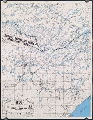 Minnesota Ely / Ely Where The Wilderness Begins Map Of Resort And Canoe Area Ely