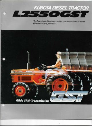 Oe Kubota Model L2550gst Diesel 4wd Tractor Sales Brochure 3056 - 01 - Us