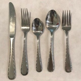 20 Pc Stanley Roberts Charisse Stainless Flatware Set