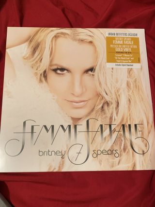 Britney Spears Femme Fatale Gold Vinyl Lp Limited Edition Of 5,  000 Uo