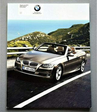 2007 Bmw 3 Series Convertible Prestige Brochure 70 Pages T07bmw3con