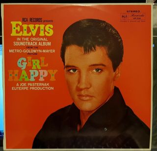 Elvis Presley - Girl Happy - 1965 Lp Record,  Cover Vg,