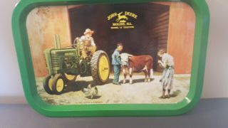 John Deere Tin Serving Tray Model A Tractor Moline Ill 2002 Deere & Company