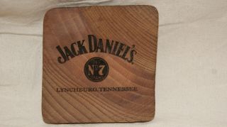 Jack Daniels Oak 3 1/2 " Coaster - Old No 7 - Made From Whiskey Barrel