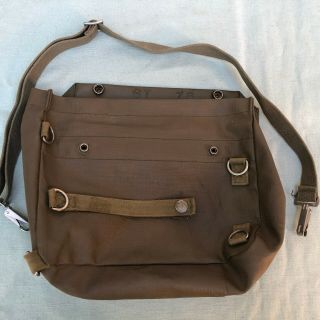 Vintage Army Military Bag St 76 Satchel Green Waterproof Shoulder Strap Germany