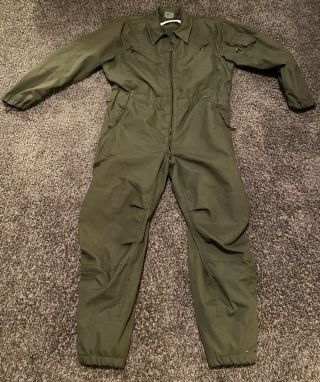 Vintage Us Army Combat Vehicle Coveralls Size Large Regular Army Green Euc