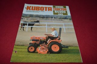 Kubota B4200 Tractor Dealers Brochure Dcpa2