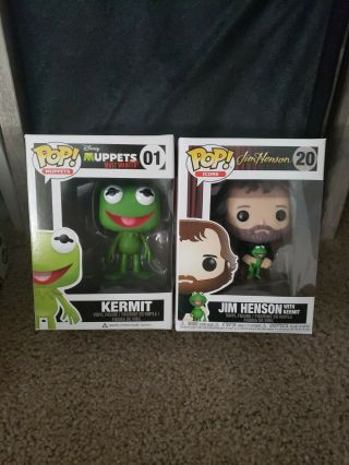 Kermit The Frog Funko Pop 01 Muppets Most Wanted Vaulted Retired Rare With Jh