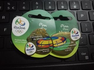 2016 Rio Olympic Official Opening & Closing Ceremony Pin Set