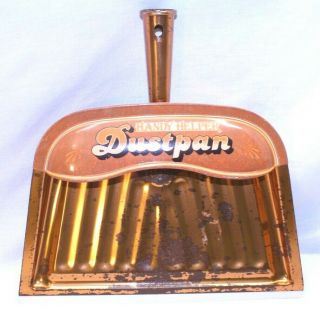 Vintage Handy Helper Copper Dust Pan J.  V.  Reed Metal Rustic Mid Century 2