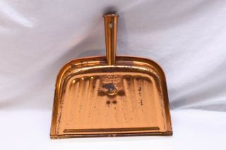 Vintage Handy Helper Copper Dust Pan J.  V.  Reed Metal Rustic Mid Century 3
