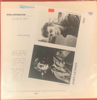 John Lennon Media - Only Promo (nm) Imagine Soundtrack W/press Kit C1 - 90803 Movie