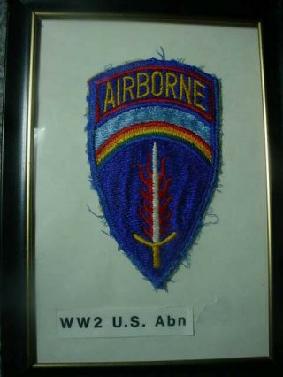 Shaef Us Army Headquarters Europe Airborne Patch Paratrooper Ww2n
