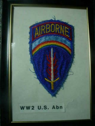 Shaef US Army Headquarters Europe Airborne Patch Paratrooper WW2n 2