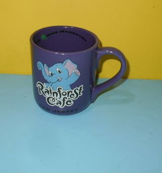 Rainforest Cafe Coffee Mug Tuki Makeeta The Elephant 18oz Purple Jersey