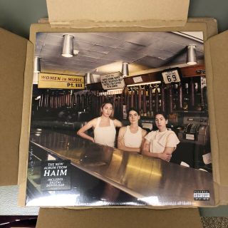 Haim ‎– Women In Music Pt.  Iii | Red 2x Lp Vinyl Lp,  Signed Postcard