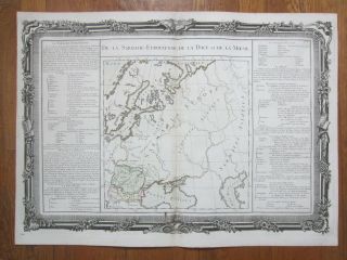 Mornas Atlas Large Decorative Map History Russia - 1762
