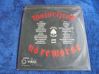 Motorhead - No Remorse 1984 UK DOUBLE LP BRONZE 1st with LEATHER SLEEVE 2