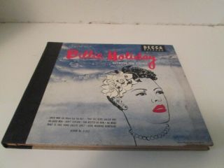 78tk Album Set - Jazz - Decca 652 - Billie Holiday - Distinctive Song Stylings - 4 Discs