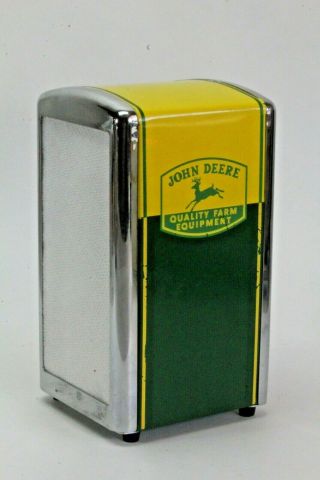 John Deere Quality Farm Equipment Restaurant Style Napkin Dispenser,  Holder.