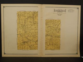Wisconsin,  Vernon County Map,  1915 Township Of Sterling O2 54