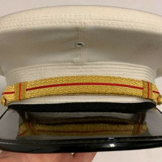 USMC Officer ' s Dress White Hat,  7 1/4 2