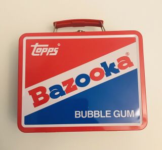 Topps Bazooka Bubble Gum Lunch Pale Metal Box