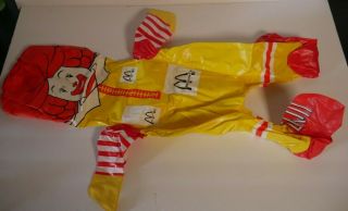 Vintage Ronald Mcdonald Blow Up Inflatable Very Rare About 10inch