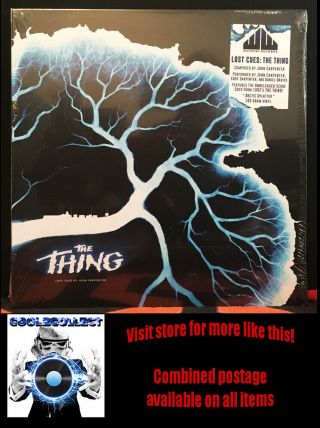 The Thing Lost Cues - John Carpenter - Waxwork Records " Arctic Splatter Vinyl "