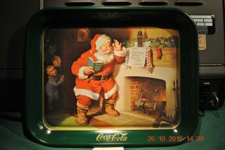 Coke Tray " Dear Santa Please Pause Here Jimmy ",  - - Coca - Cola 1991