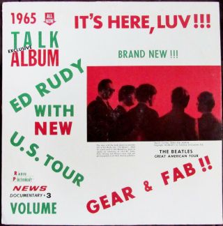 Beatles Lp It’s Here,  Luv Ed Rudy 1965 Us Tour Coverage Vg,  /vg,
