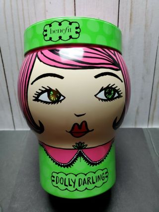 Benefit / Sephora " Dolly Darling " Head Storage Tin - Limited Edition - Tin Only