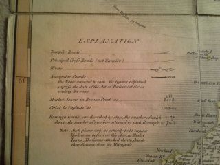 CARY ' s.  MAP OF ENGLAND 1802 4