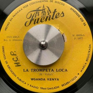 Colombia Latin Tropical Cumbia Wganda Kenya Trompeta Loca 7 " Very Rare Hear