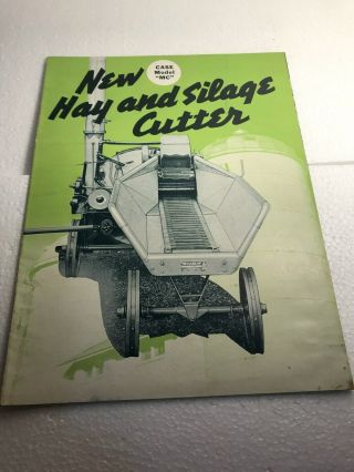 1940s Case Model {mc} Hay And Silage Cutter Form A - 33040 - D