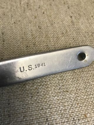 Us Military Modernaire Spoon 1941 Utensil 21 " Cast Aluminium? Spoon With Hook