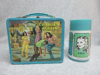 1978 CHARLIES ANGELS TV LUNCHBOX & THERMOS 8.  5 2