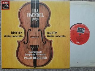 Asd 3483 Britten / Walton Violin Concertos / Ida Haendel / Berglund