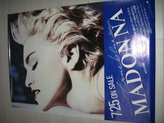 Madonna Mega Rare Promo Poster True Blue Japan