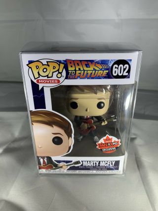 Funko Pop Back To The Future Marty Mcfly 602 Fan Expo Guitar Protector