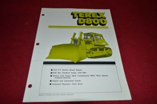 Terex D800 Crawler Tractor Dozer Dealers Brochure Dcpa2
