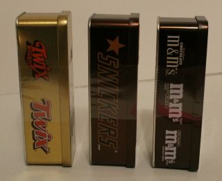 M&M ' s,  Snickers & TWIX LIMITED EDITION Collectable Tin Gift Box with candy 2