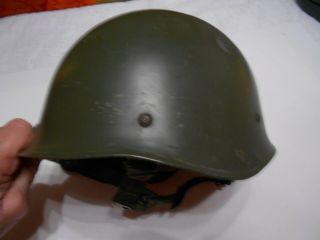 1979 Dunois Cousance French Military Helmet 39190 With Chin Strap