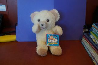 1997 Snuggle Premium Teddy Bear Fabric Softener Plush Stuffed 9 " Tall Vintage