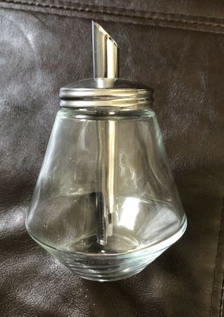 Stoha Glass Sugar Dispenser With Stainless Steel Dispenser.  Made In Germany