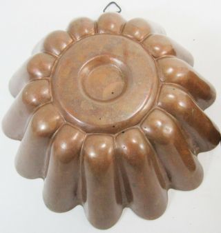 TIN LINED COPPER JELLO MOLDS MADE IN ITALY WALL HANGING - J6 3